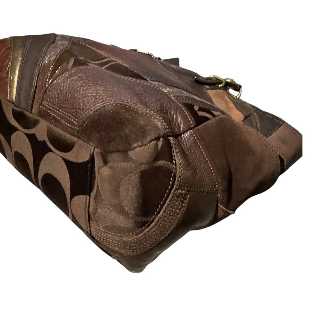 Coach Ocelot Patchwork East-West Tote Bag - Picture 8 of 10